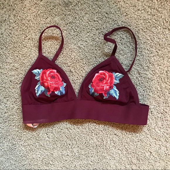 PINK Maroon Bralette - Picture 1 of 3